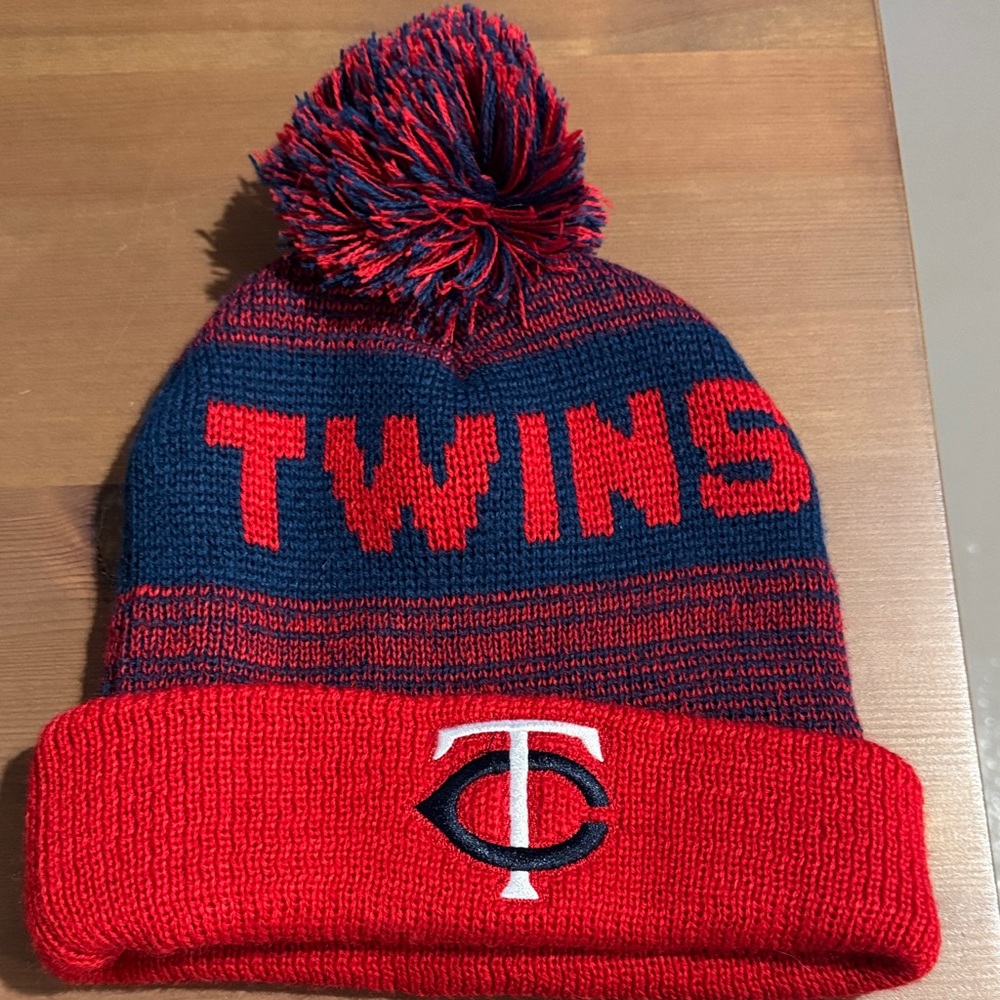 Red and Blue TWINS Beanie